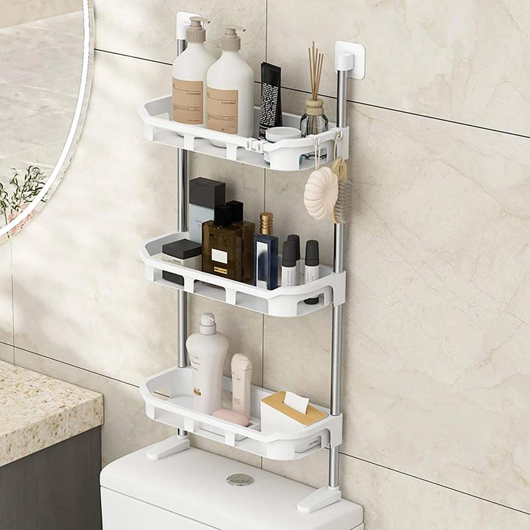 Estante Organizador Para Baño 3 Niveles Sobre Inodoro Sin Taladrar
