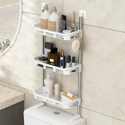 Estante Organizador Para Baño 3 Niveles Sobre Inodoro Sin Taladrar