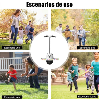 Juguete Pelota Saltarina Con Manubrio Diversión Con Luces LED