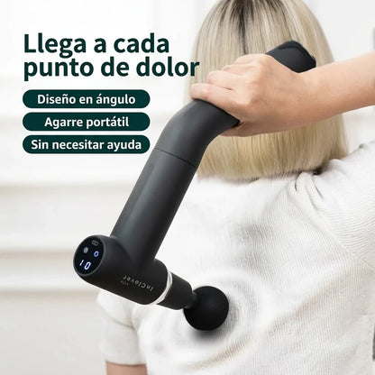 Pistola Masajedora De Impacto Frío Y Calor Mango Extensible