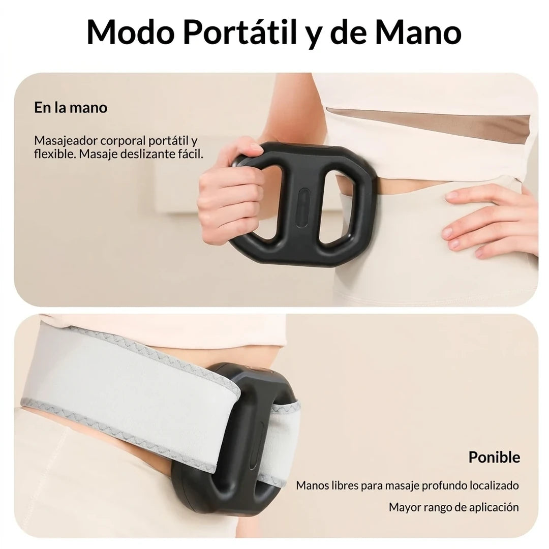 Masajeador de Fascia Recargable Con Cinturón Lumbar