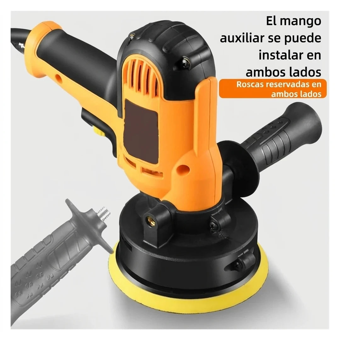 Kit Polichadora Eléctrica Multifuncional con 6 Velocidades y Mango Auxiliar