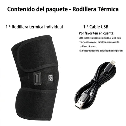 Pack X2 Rodillera Térmica Eléctrica Ajustable 3 Niveles De Calor