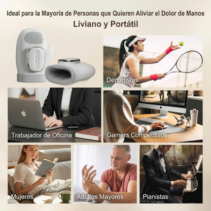 Guante Masajeador De Manos Eléctrico Terapia De Calor Y Compresión
