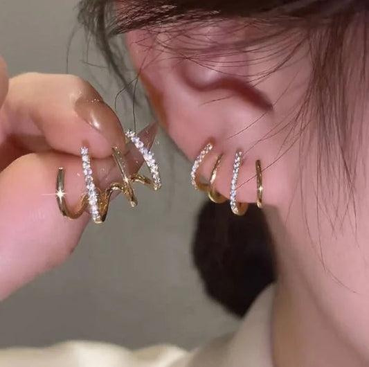 Aretes Crystal Earrings™ 4 en 1