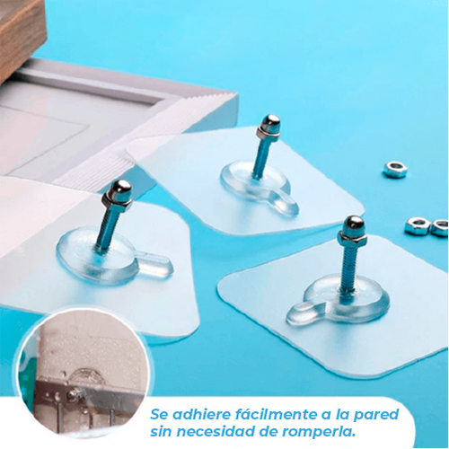 Pack 6 AUTOADHESIVO CON TORNILLO⭐⭐⭐upsell